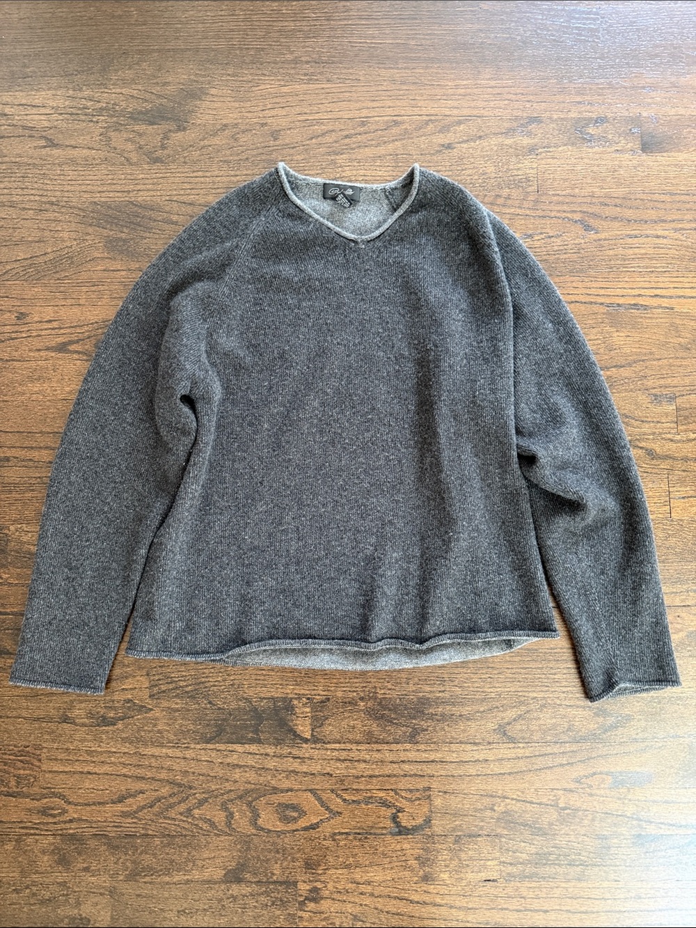 Christopher Fischer Women’s Cashmere Crewneck Sweater in Dark Gray Size Medium